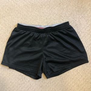 Black Champion mesh athletic shorts
